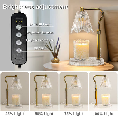 Vintage Candle Warmer Lamp (Crystal)