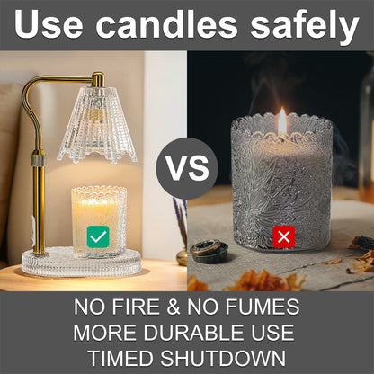 Vintage Candle Warmer Lamp (Crystal)