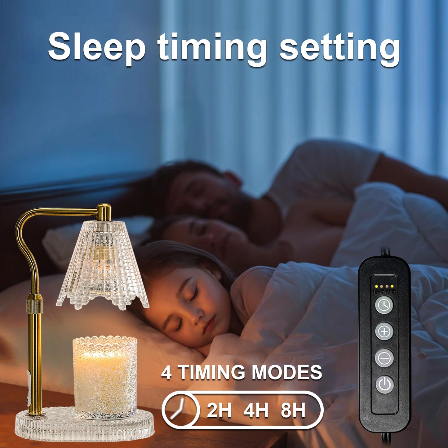 Vintage Candle Warmer Lamp (Crystal)