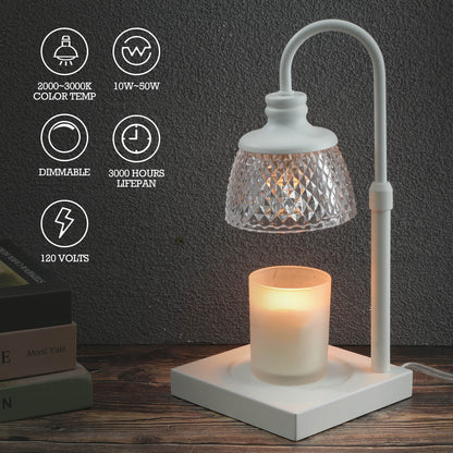 candle warmer lamp white